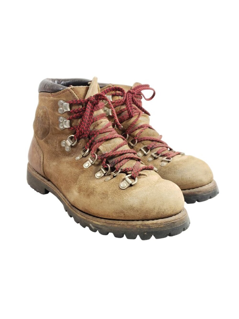 Vasque Mens Size 9.5 Suede Hiking Boots Brown Suede Leather Vintage